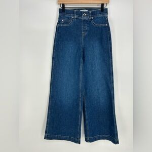 Spanx Wide Leg Jeans In Authentic Blue- Women's XS TP